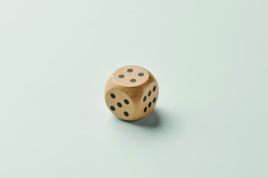 Logotrade promotional merchandise photo of: Schima wooden dice 3cm dia