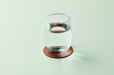 Logo trade promotional products picture of: Round coaster in PU