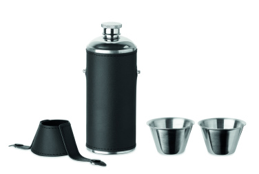 Logotrade promotional giveaway image of: Hip flask with shot cups