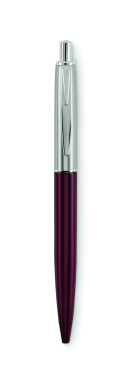 Logo trade advertising products image of: Push button pen in box