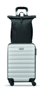 Logo trade promotional giveaways picture of: Rolltop laptop rucksack 600D