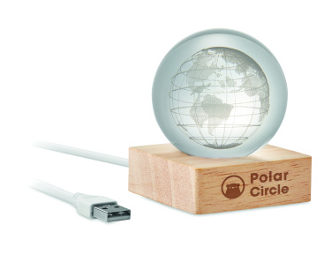 Logo trade promotional gifts picture of: LED globe glass ball