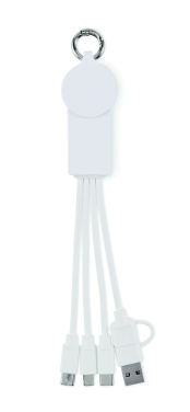 Logo trade advertising products picture of: 2 in 1 charging cable type-C
