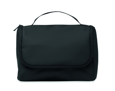 Logo trade promotional giveaway photo of: Cosmetic hanging bag in PU