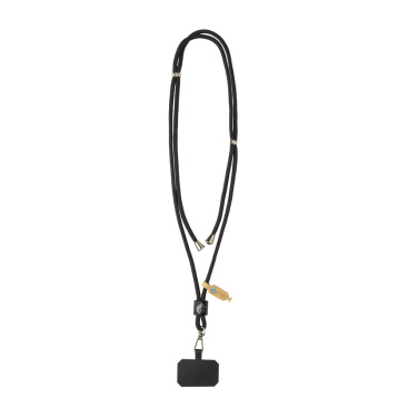 Logotrade promotional gift image of: CarryLoop RCS recycled PET adjustable phone holder lanyard