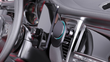 Logotrade promotional item picture of: PowerCruze RCS rplastic 15W magnetic charging car holder