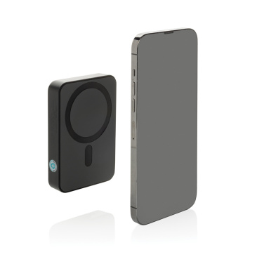 Logo trade advertising product photo of: Amporia RCS recycled plastic 10.000mAh magnetic powerbank