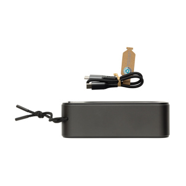 Logotrade promotional product image of: Swiss Peak RCS recycled aluminium 10W bass speaker
