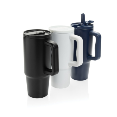 Logo trade promotional item photo of: Embrace Leakproof RCS recycled stainless steel tumbler 900ml