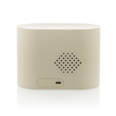 Logo trade advertising product photo of: LumaRise RCS reycled plastic white noise alarm clock