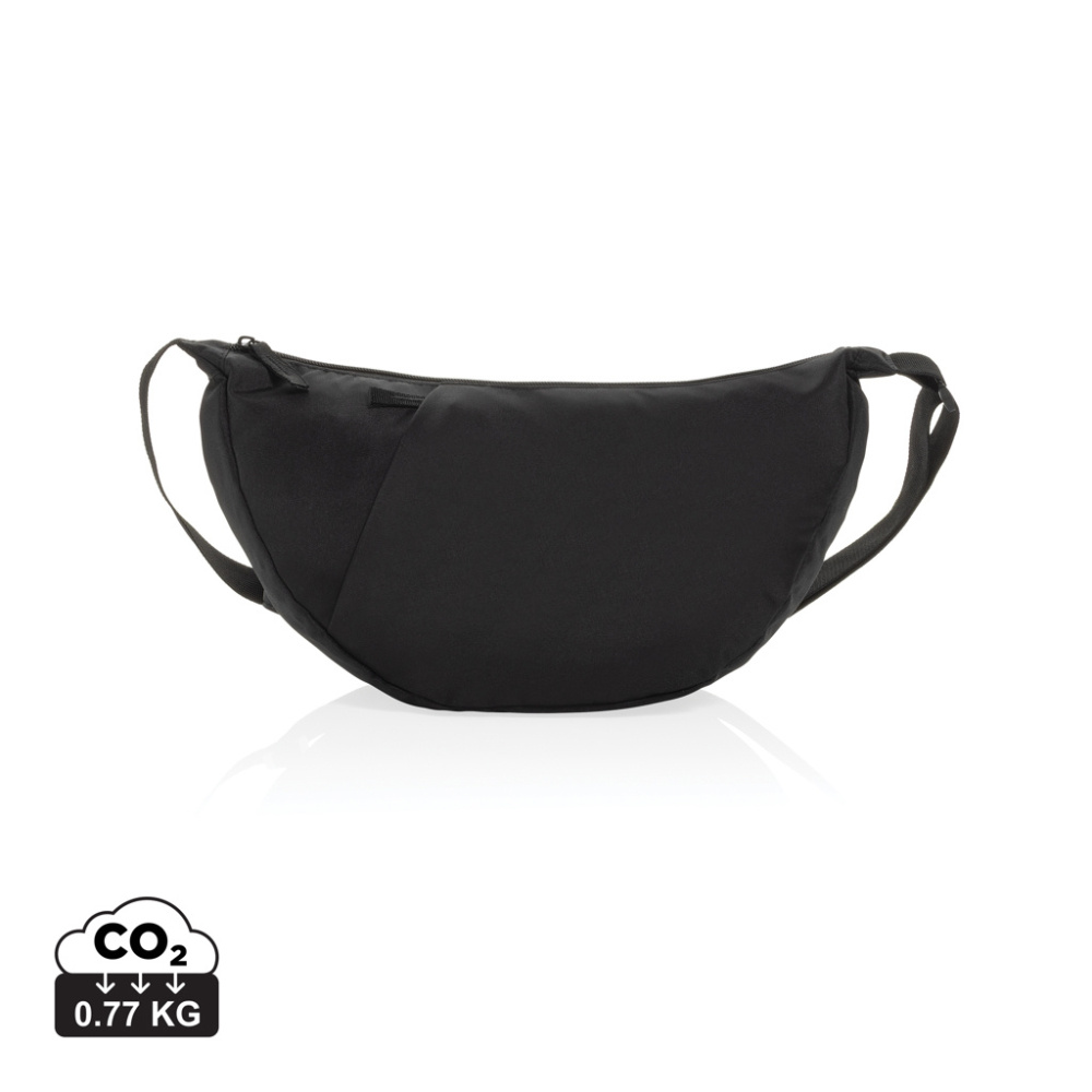 Logotrade promotional giveaways photo of: Crescent XL AWARE™ RPET half moon sling bag
