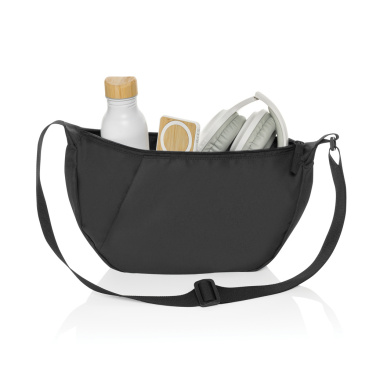 Logo trade advertising product photo of: Crescent XL AWARE™ RPET half moon sling bag