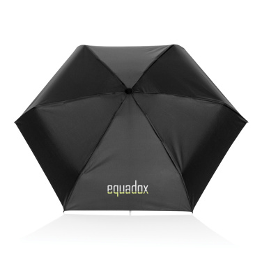 Logo trade corporate gift photo of: 19.5" Aware™ RPET super mini manual 190T Pongee umbrella