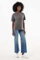 IQONIQ Nikko heavyweight recycled cotton t-shirt, anthracite