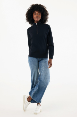 Logotrade advertising products photo of: IQONIQ Elgon recycled cotton quarter zip sweater