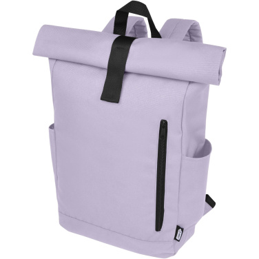 Logotrade advertising product picture of: Byron 15.6" GRS RPET roll-top backpack 18L