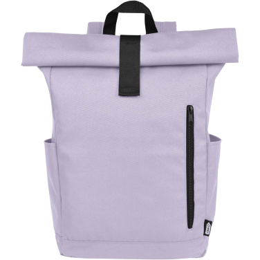 Logotrade advertising product image of: Byron 15.6" GRS RPET roll-top backpack 18L
