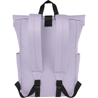 Logotrade promotional merchandise image of: Byron 15.6" GRS RPET roll-top backpack 18L