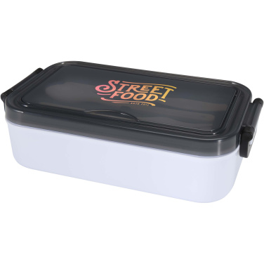 Logo trade promotional giveaway photo of: Snappy lunch box and cutlery set