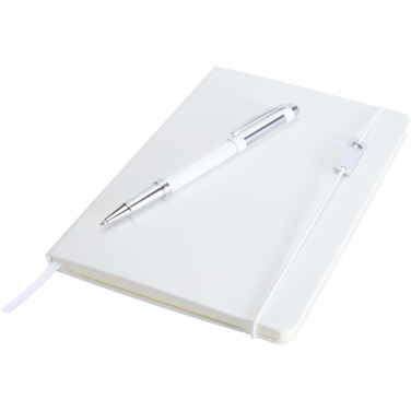 Logotrade promotional giveaway image of: Legato Elegance A5 hard cover notebook and rollerball pen set