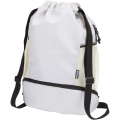 Nomad GRS recycled sports drawstring bag with bottom compartment 18L, Sandstone