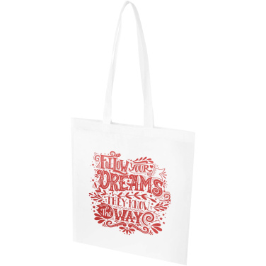 Logo trade promotional merchandise image of: EcoSeal GRS recycled nonwoven convention tote bag 6L