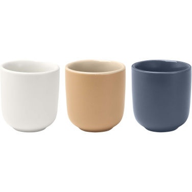 Logo trade advertising product photo of: Male 90 ml ceramic espresso cups - set of 2