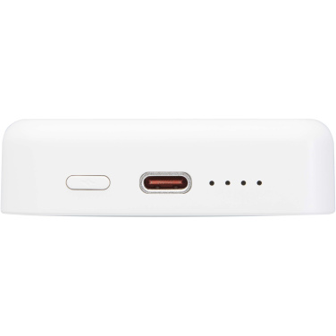 Logo trade promotional product photo of: Acrab 10.000 mAh 15W magnetic wireless power bank with 20W PD - made from recycled plastic