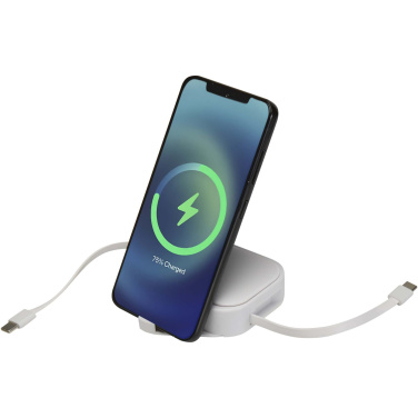 Logotrade promotional merchandise image of: Gloas 5-in-1 recycled retractable data sync and 100W fast charge cable with smartphone tool kit