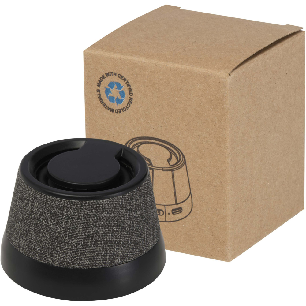 Logo trade promotional giveaway photo of: Horna 3W recycled plastic magnetic wireless speaker