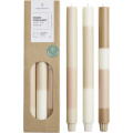 Originalhome layered limestone candles - set of 3, Off white