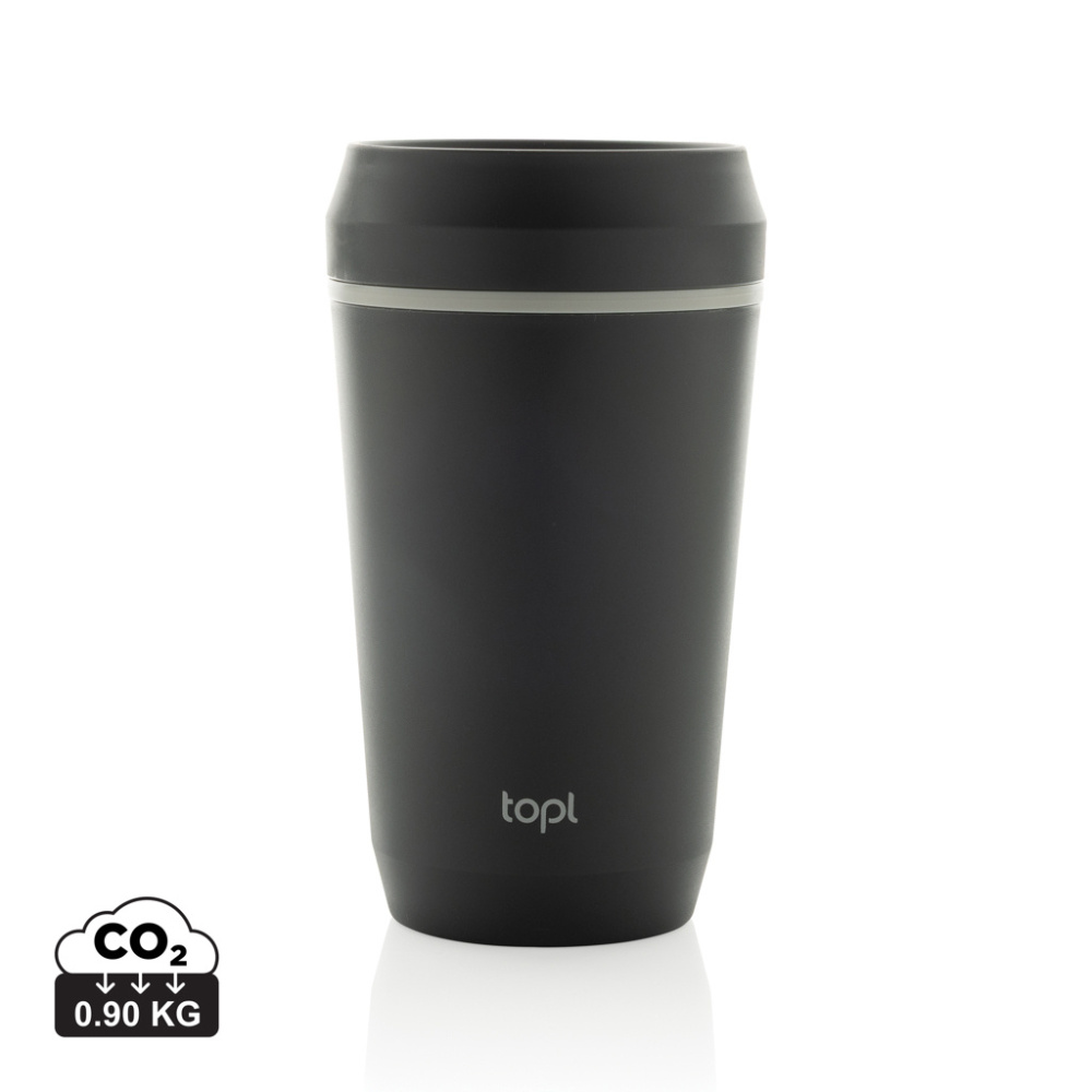 Logo trade promotional products image of: Topl Recycled Plastic To Go Tumbler Patented 360 Lid 354ml