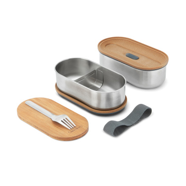 Logotrade advertising products photo of: Black+Blum Stainless Steel Double Bento Box
