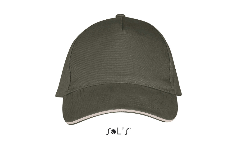 Logo trade promotional giveaways picture of: LONG BEACH FIVE PANEL CAP