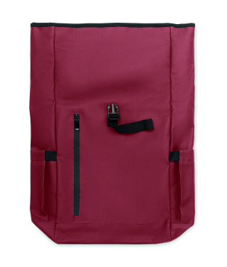 Logotrade promotional items photo of: Rolltop laptop rucksack 600D