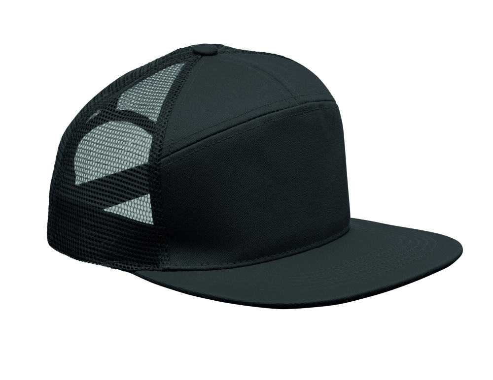 Logotrade promotional gift image of: 7 panel flat visor cap