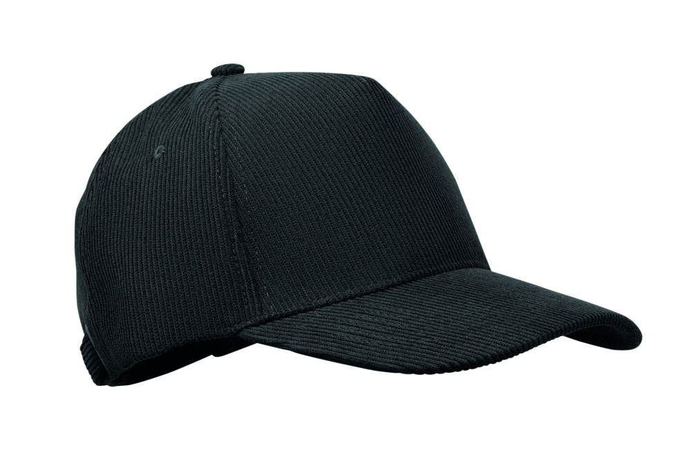 Logotrade business gift image of: Corduroy 5 panel baseball cap