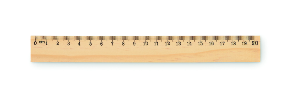 Logo trade promotional products picture of: Wooden ruler 20cm