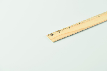 Logo trade business gifts image of: Wooden ruler 20cm