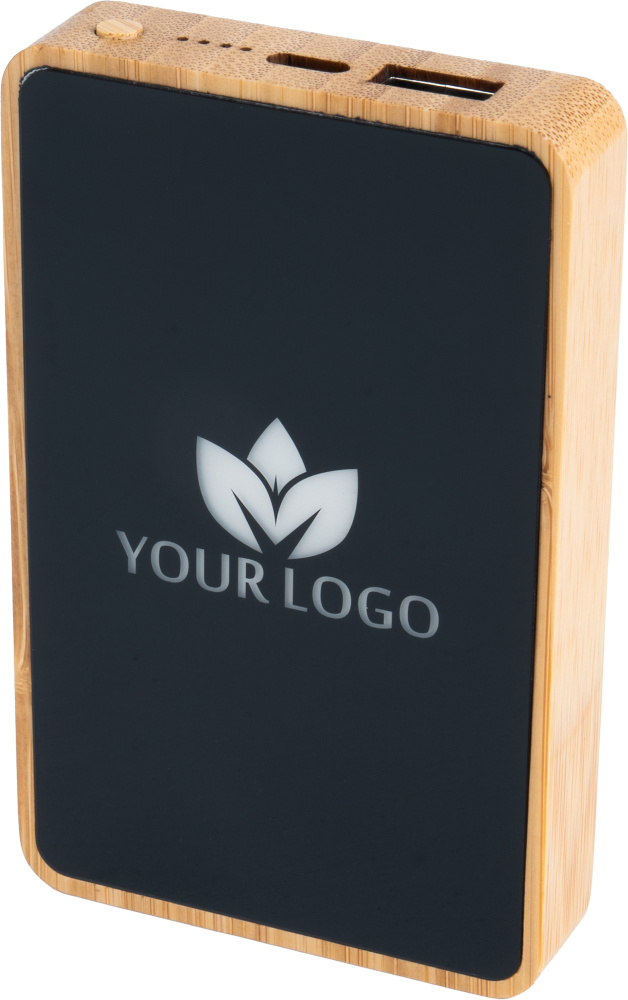 Logotrade business gift image of: Power Bank 5000 mAh with illuminated logo