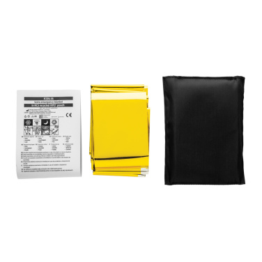 Logotrade promotional merchandise photo of: Solra emergency blanket in RCS recycled RPET pouch