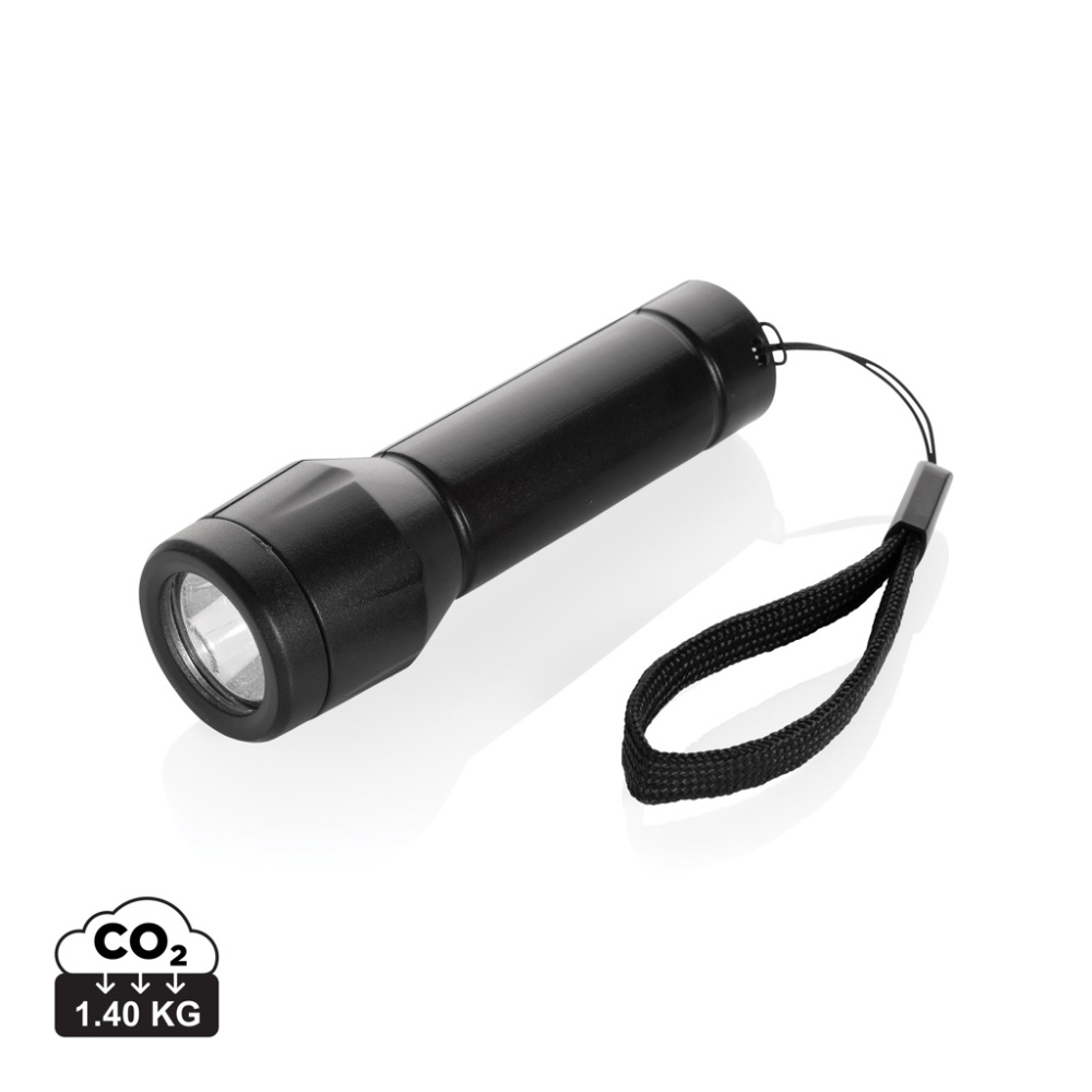 Logotrade promotional item picture of: Flara RSC recycled plastic USB-rechargeable torch