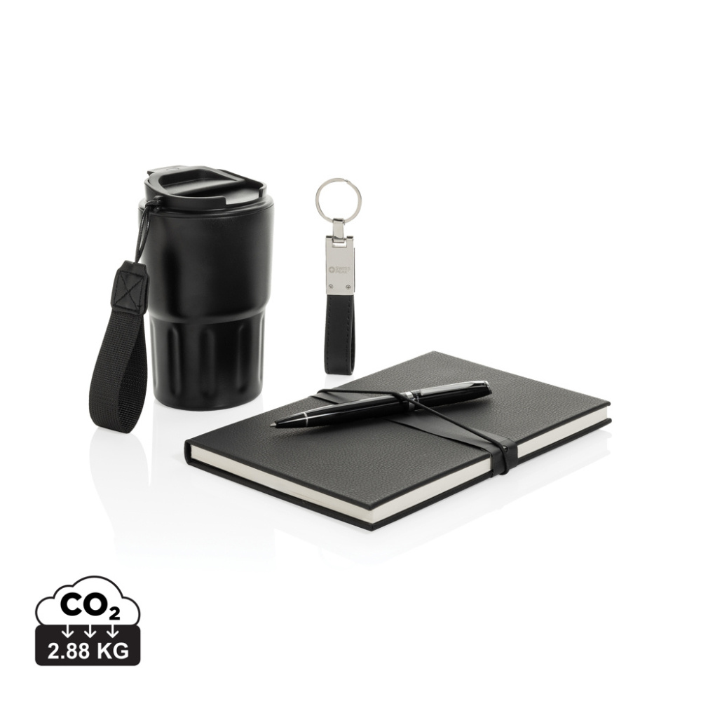 Logotrade promotional giveaways photo of: Swiss Peak RCS certified deluxe business gift set w/ tumbler