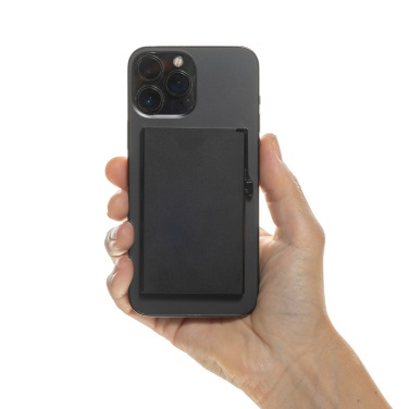 Logo trade business gifts image of: Standard aluminium RFID magnetic phone cardholder