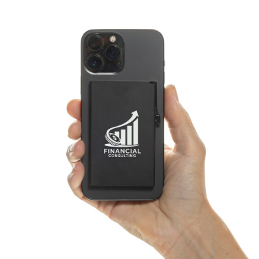 Logo trade promotional gifts image of: Standard aluminium RFID magnetic phone cardholder