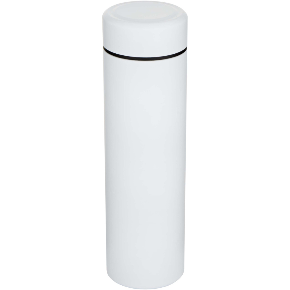 Logo trade promotional giveaway photo of: Taylor 450 ml double wall stainless steel flask with tea strainer