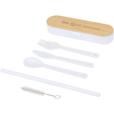 Logotrade promotional items photo of: Runa cutlery set with bamboo lid