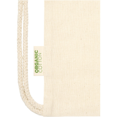 Logotrade corporate gift picture of: Odisha 100 g/m² OCS organic drawstring bag 5L