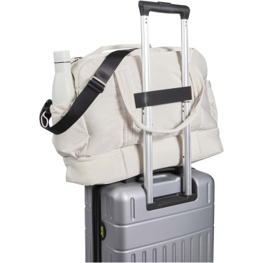 Logo trade promotional giveaways picture of: Puffer GRS recycled duffel bag with insulated bottom 30L