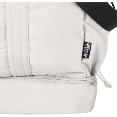 Logo trade promotional item photo of: Puffer GRS recycled duffel bag with insulated bottom 30L